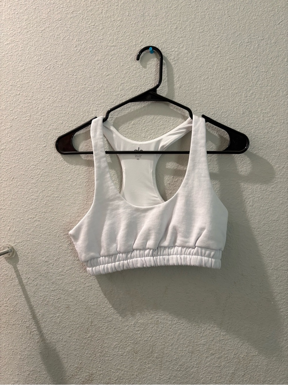 ALO Yoga White Racerback  Bra